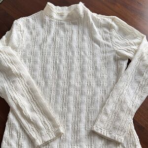 Max Studio londo - Ivory Textured Blouse - large women